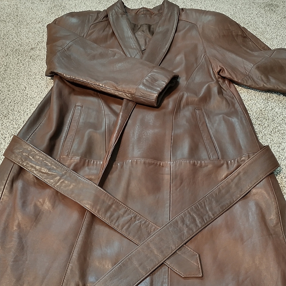 Leather trench Jacqueline Ferrar